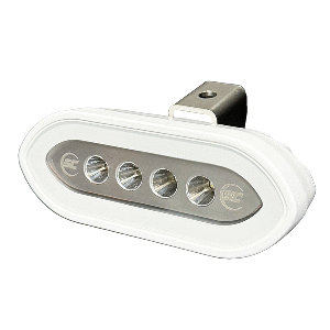 SHADOW-CASTER BRACKET MOUNT SPREADER LIGHT, WHITE HOUSING, WHITE