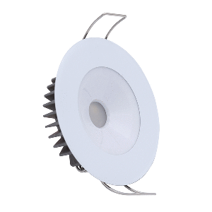 LUMITEC ILLUSION FLUSH MOUNT LED DOWN LIGHT, WHITE, NON-DIMMING, WHITE HOUSING