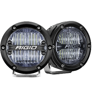 RIGID INDUSTRIES 360-SERIES 4" LED SAE FOG BEAM, WHITE, SET OF 2