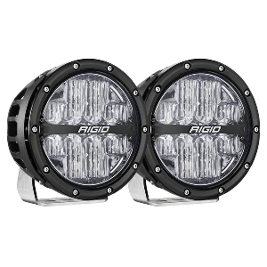 RIGID INDUSTRIES 360-SERIES RGBW 6" OFFROAD LAMP DRIVE BEAM W/RGBW BACKLIGHT PODS, SET OF 2