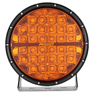 RIGID INDUSTRIES 360-SERIES AMBER PRO 9" OFFROAD SPOT BEAM W/AMBER BACKLIGHT POD, SINGLE