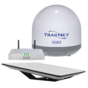KVH HP STARLINK FLAT PANEL TERMINAL KIT W/TRACNET COASTAL PRO 5G/WIFI COMPACT TERMINAL W/TRACNET HUB