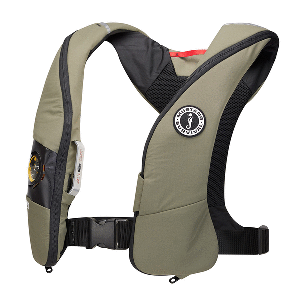 MUSTANG ELITE 120 COASTAL INFLATABLE PFD, EVERGLADE GREEN