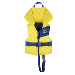 MUSTANG LIL' LEGENDS CHILD FOAM VEST, YELLOW/NAVY
