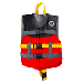 MUSTANG CHILD LIVERY FOAM VEST, RED/BLACK