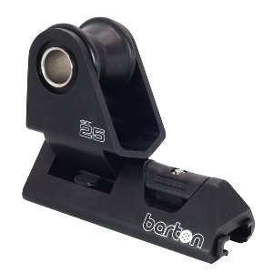 BARTON 25MM T-TRACK GENOA CAR, BLACK