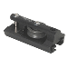 BARTON 25MM END STOP GENOA CAR TRACK, BLACK