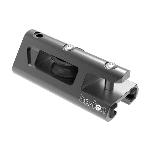 BARTON 32MM END STOP & BECKET GENOA CAR TRACK, BLACK