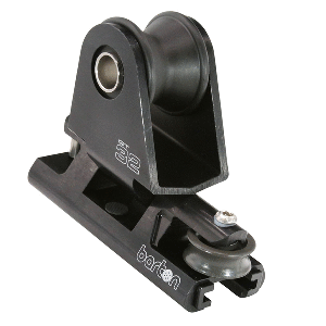 BARTON 32MM TOWABLE GENOA CAR 2:1 PURCHASE, BLACK
