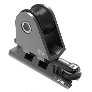 BARTON 32MM TOWABLE GENOA CAR 2:1 PURCHASE, HEAVY DUTY, BLACK