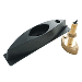 ECHONAUTICS BRONZE STEM THRU-HULL CW DUAL-FREQUENCY TRANSDUCER W/FAIRING BLOCK, 600W, 50/200 KHZ