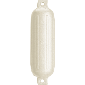 POLYFORM G-3 TWIN EYE FENDER 5.5" X 19", METALLIC WHITE