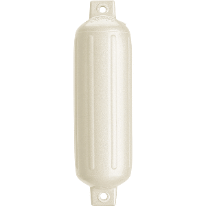POLYFORM G-4 TWIN EYE FENDER 6.5" X 22", METALLIC WHITE