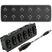 MARETRON CKM12 KEYPAD W/CKM TO NMEA 2000 ADAPTER CABLE, 0.2M (HORIZONTAL ORIENTATION)