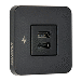 SCANSTRUT TILE USB-C INTERIOR CHARGING SOCKET, 12/24V, BLACK BEZEL