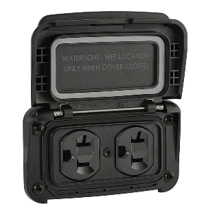 SCANSTRUT VENTURA SERIES DUAL AC OUTLET, 125V, 20A