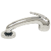 SCANDVIK CHROME EURO SPRAYER W/6' BLACK NYLON HOSE
