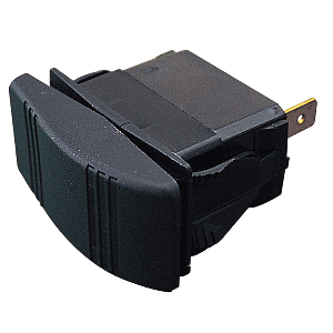 SEA DOG ILLUMINATING CONTURA ROCKER SWITCH, STAMPED BRASS/INJECTION MOLDED NYLON/POLYCARBONATE
