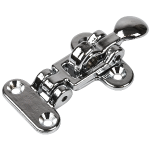 SEA DOG ANTI-RATTLE LATCH, SAND-CAST CHROME-PLATED BRASS