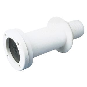 SEA DOG THRU-HULL W/SCUPPER VALVE, INJECTION MOLDED ACETEL