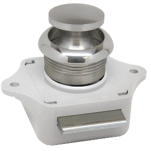 SEA DOG PUSH BUTTON RIM LATCH, STAINLESS STEEL/PLASTIC HOUSING