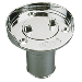 SEA DOG HOSE DECK FILL W/SPLASH GUARD, DIE CAST ZINC CHROME PLATED