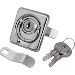 SEA DOG SURFACE MOUNT LOCKING RING PULL, STAMPED 304 STAINLESS STEEL/DIE CAST ZINC LOCK