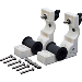 SEA DOG REMOVABLE ROUND RAIL MOUNT CLAMPS, INJECTION MOLDED NYLON/EDPM/STAINLESS STEEL