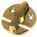 SEA DOG DOOR BUTTON, CHROME PLATED BRASS