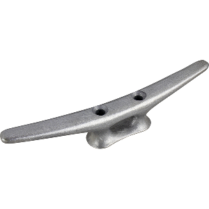 SEA DOG OPEN BASE CLEAT, FLAT HEAD, 10", DIE CAST ALUMINUM