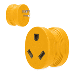 CAMCO POWER GRIP RV ADAPTER, 15AMP MALE/30AMP FEMALE