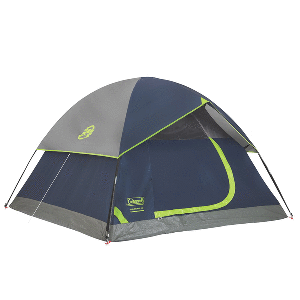 COLEMAN SUNDOME 4-PERSON CAMPING TENT, NAVY