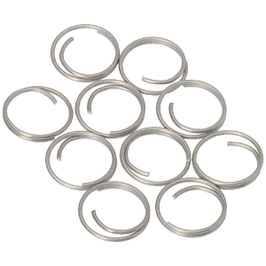 BARTON STAINLESS STEEL LARGE SPLIT RINGS, 14MM, 10-PACK