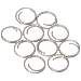BARTON STAINLESS STEEL LARGE SPLIT RINGS, 14MM, 10-PACK