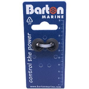 BARTON 4MM ROPE STOPPERS, BLACK, PAIR