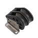 BARTON SIZE 3 45MM PLAIN BEARING PULLEY BLOCK DOUBLE UPRIGHT BLOCK