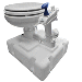 ALBIN GROUP VOYAGER MANUAL TOILET SYSTEM W/TANK
