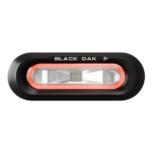 BLACK OAK LOW PRO FLUSH, BLACK HOUSING, RED LED