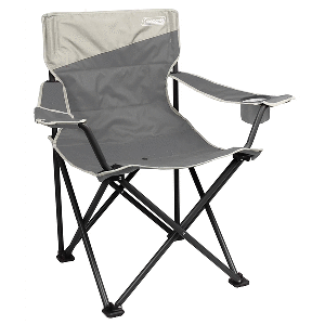 COLEMAN BIG & TALL QUAD CAMPING CHAIR, GREY