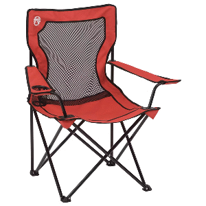 COLEMAN BROADBAND MESH QUAD CHAIR, RED