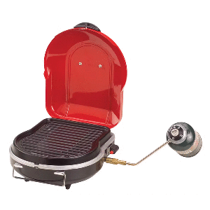 COLEMAN FOLD N GO+ PROPANE GRILL, RED