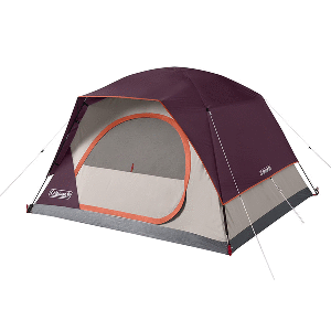 COLEMAN 4-PERSON SKYDOME CAMPING TENT, BLACKBERRY