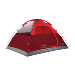 COLEMAN 4-PERSON FLATWOODS II LIGHTWEIGHT DOME CAMPING TENT, RED