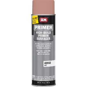 SEM HIGH-BUILD PRIMER SURFACER, 20OZ AEROSOL CAN, ROSE