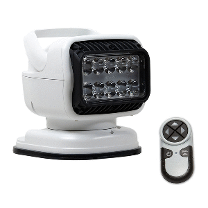 GOLIGHT GT SERIES LED HYBRID PORTABLE LIGHT W/PERMANENT SHOE MOUNT HANDHELD WIRELESS REMOTE, 12V, WHITE