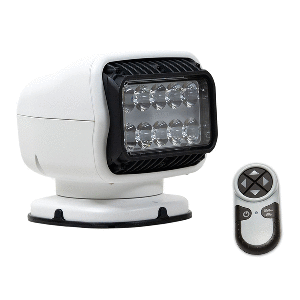 GOLIGHT GT SERIES LED HYBRID LIGHT PERMANENT MOUNT W/HANDHELD WIRELESS REMOTE, 12V, WHITE