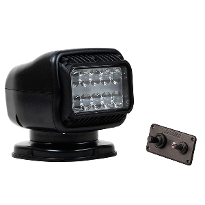 GOLIGHT GT SERIES LED HYBRID LIGHT PERMANENT MOUNT W/HANDHELD WIRELESS REMOTE, 12V, BLACK