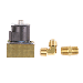 TRIDENT MARINE 12VDC LOW-PRESSURE BRASS SOLENOID SHUT-OFF VALVE 3/8