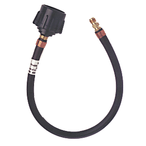 TRIDENT MARINE 20" PIGTAIL HOSE QUICK CONNECT W/1/4" MALE INVERTED FLARE FITTING
