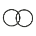 THETFORD TITAN REPLACEMENT SEWER FITTING SEALS, 2-PACK
